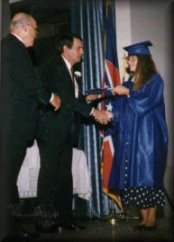 Kristi McGowan Tech Graduation ceremony 1991